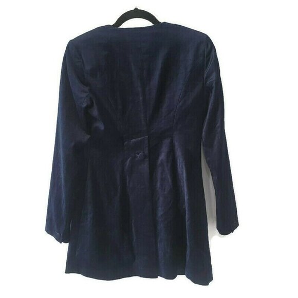 CAbi The Entrance Coat Velvet Buttons Navy - Picture 8 of 9
